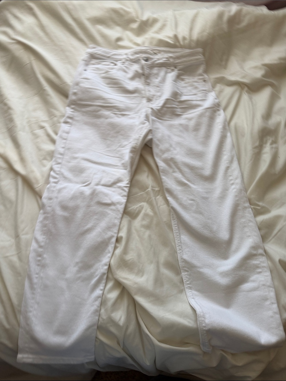American Eagle Outfitters White High-Rise Jeans - Picture 7 of 8